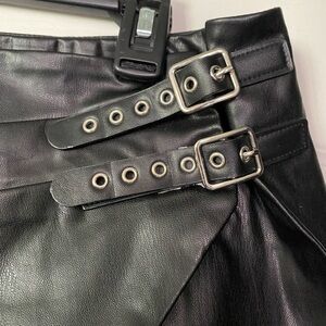 Zara pleather mini skirt